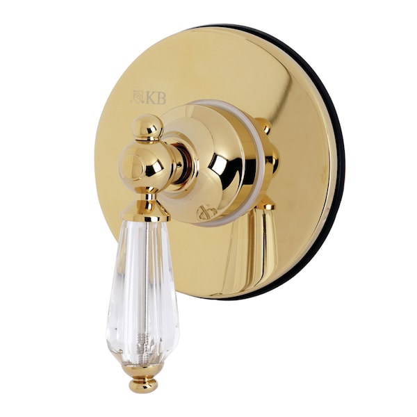 KS3032WLL Sgl-Handle 3-Way Diverter Valve W/ Trim Kit, Polished Brass